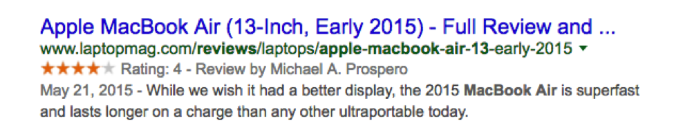 Review Schema Markups